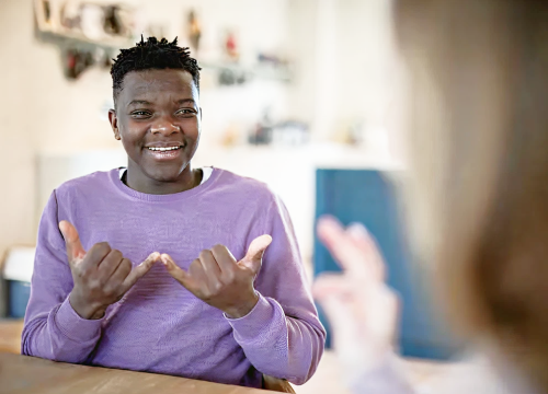 Man using BSL